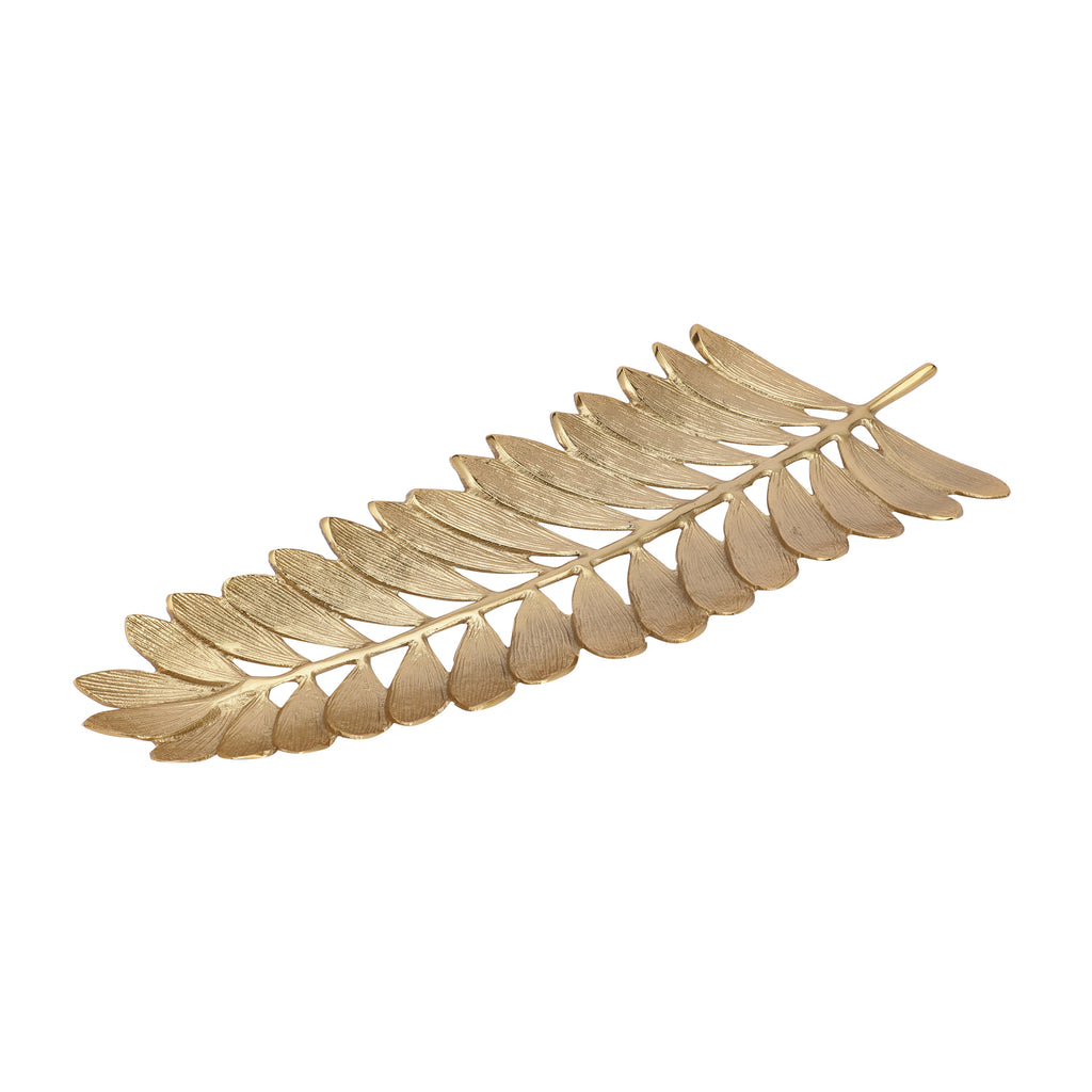 Large Gold Leaf Serving Tray