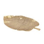 Gold Leaf Serving Tray Platter.