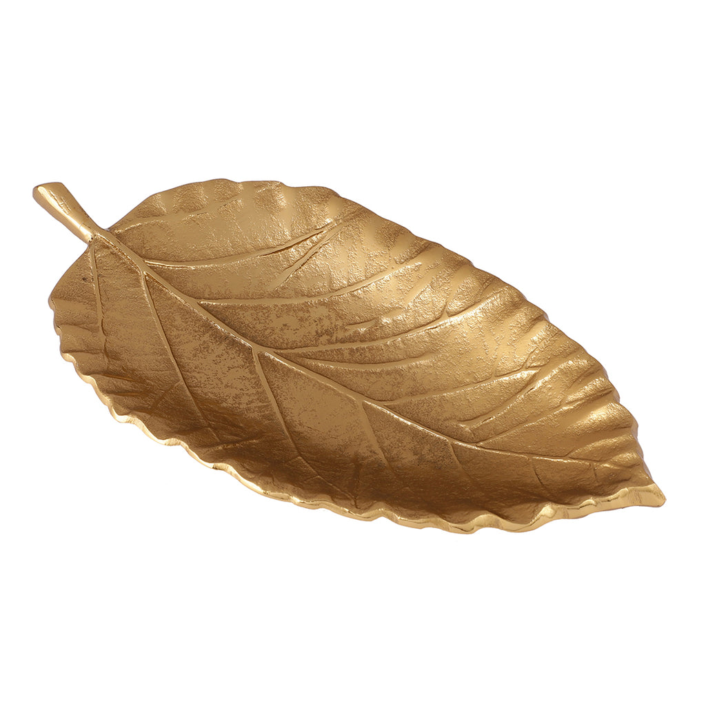 11 Inch Gold Leaf Serving