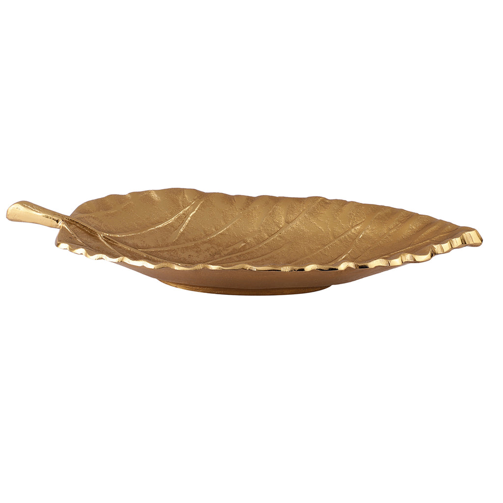 11 Inch Gold Leaf Serving