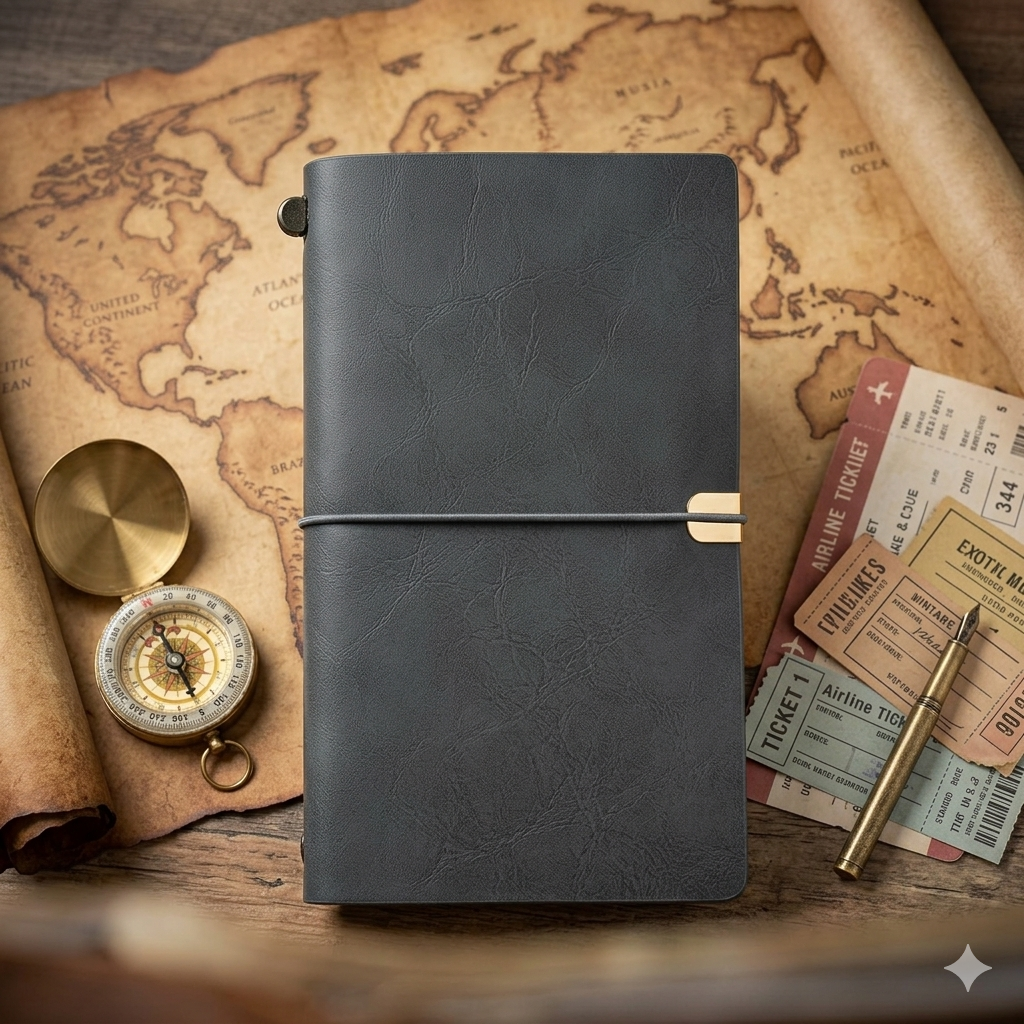 Pu Leather Notebook Journal Diary,Travel
