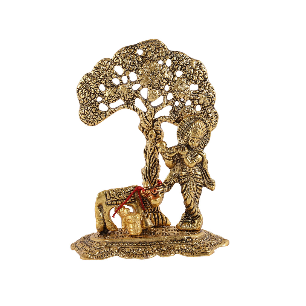 Krishna Aura Idol Murti Kamdhenu Cow