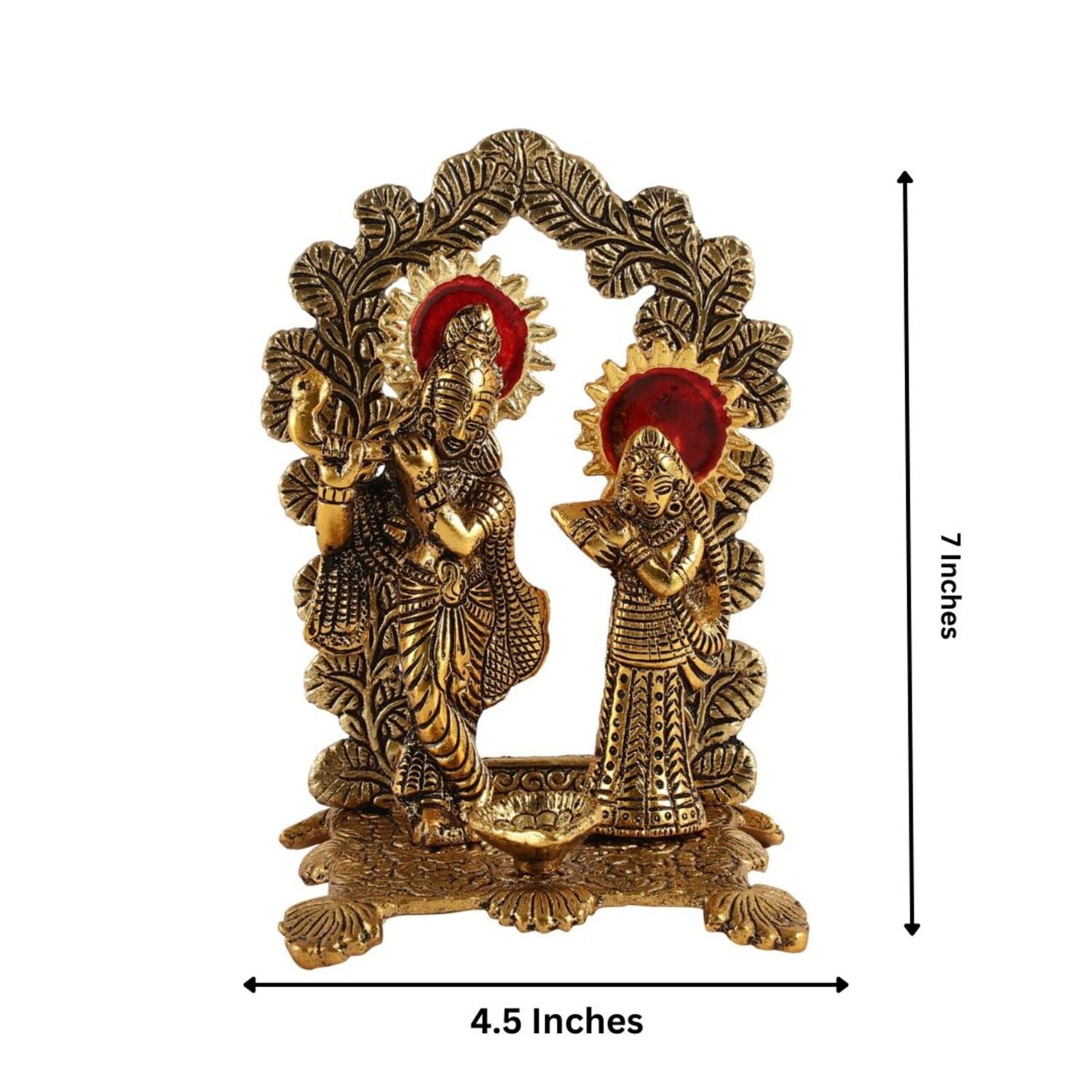 Radha Krishna Aura Statue Home Décor