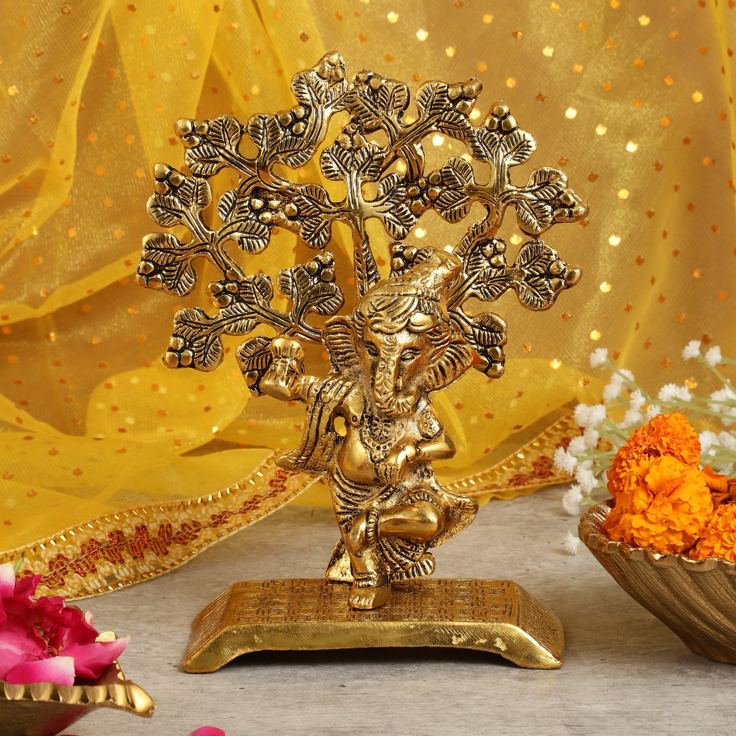 Ganesh Idol Tree Of Life Home Décor