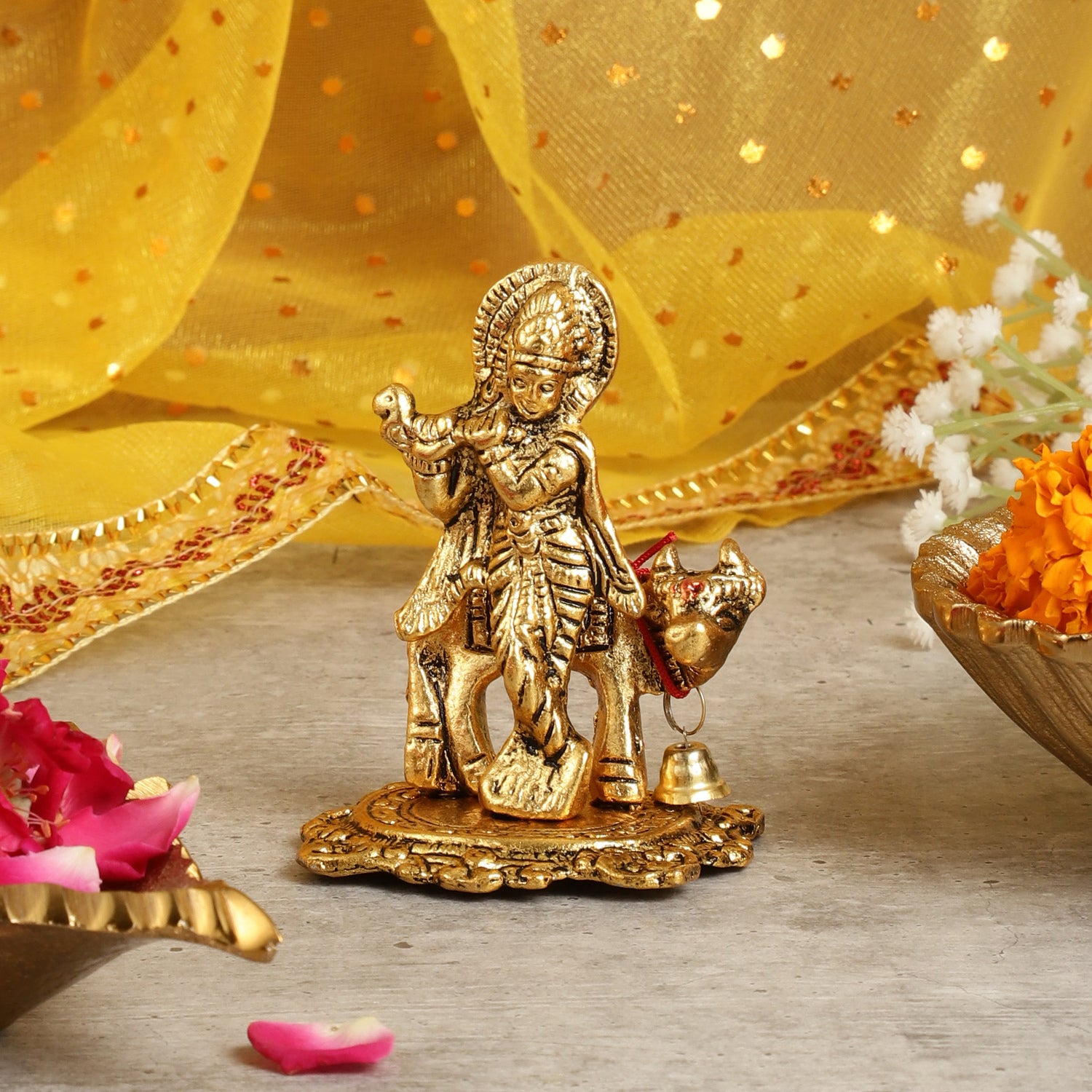 Krishna Aura Idol Home Décor Accent