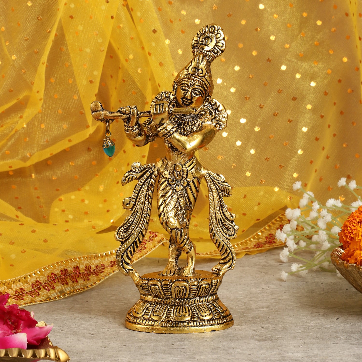 Lord Krishna Aura Statues Home Décor