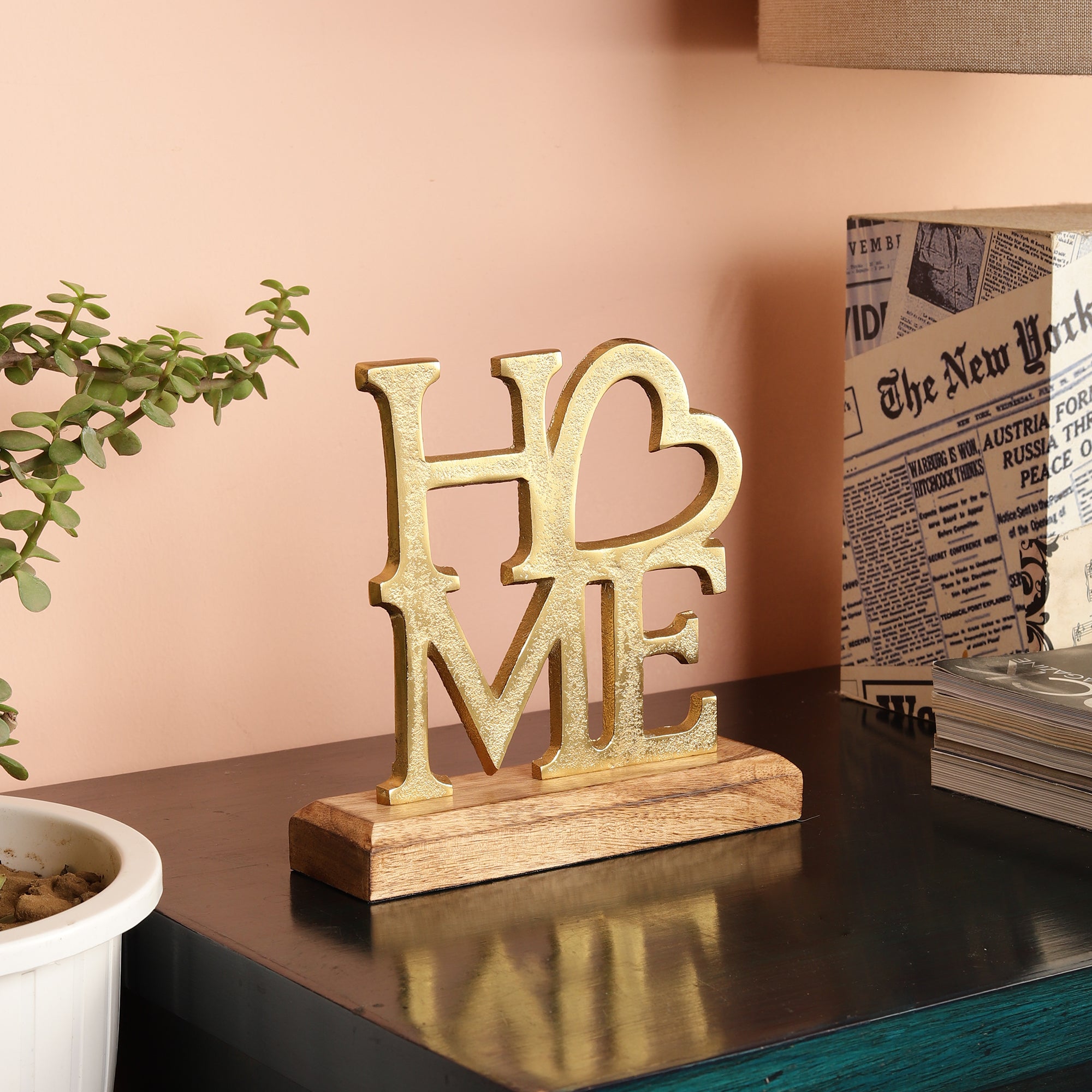 Word Sign Wooden Base