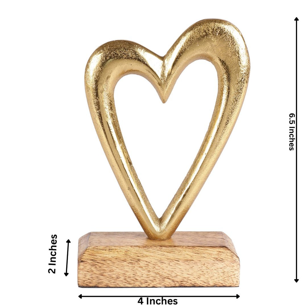 Aluminium Heart Shape Home Décor