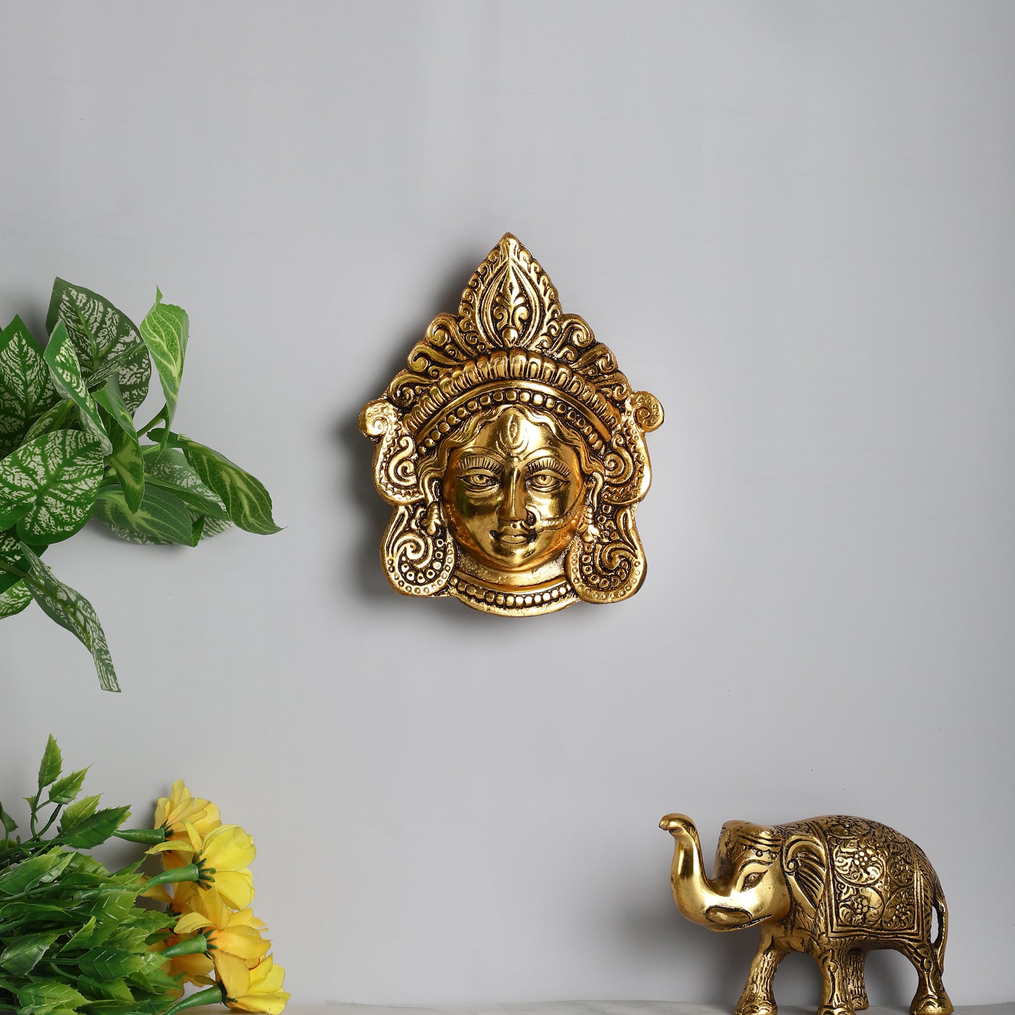 Maa Durga Blessing Face Wall Art.Maa
