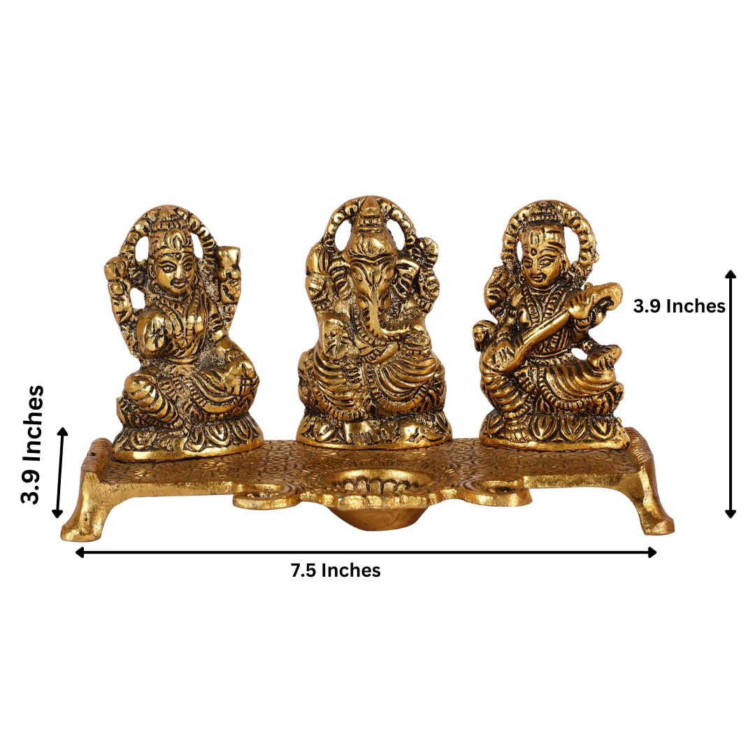 Goddess Laxmi Ganesh Saraswati Chowki