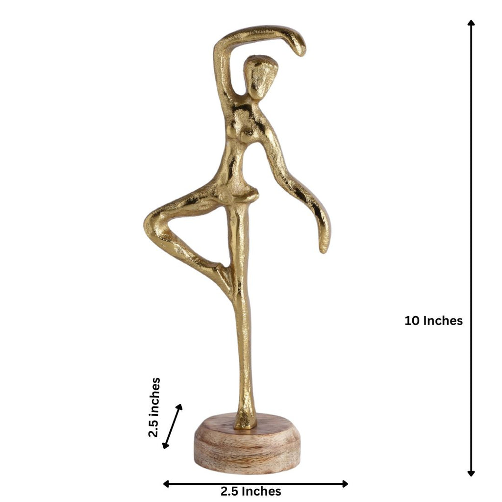 Dancing Girl Wooden Base