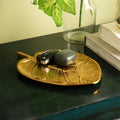 Golden Leaf Tray Home Decor