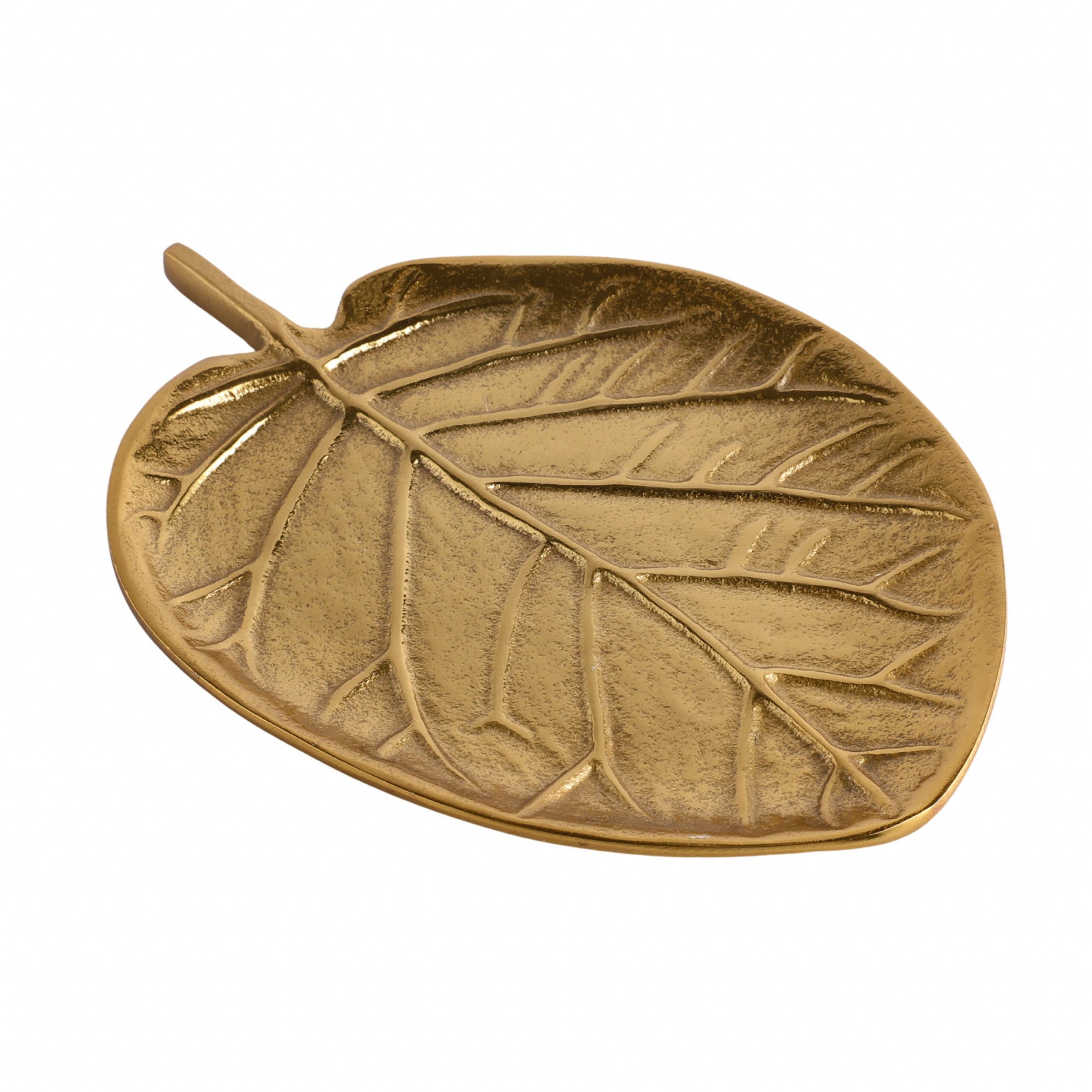 Golden Leaf Tray Home Decor