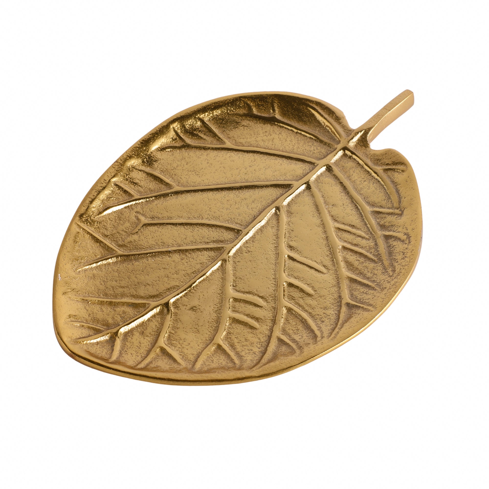 Golden Leaf Tray Home Decor