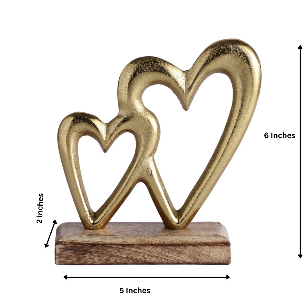 Double Heart Shape Home Décor