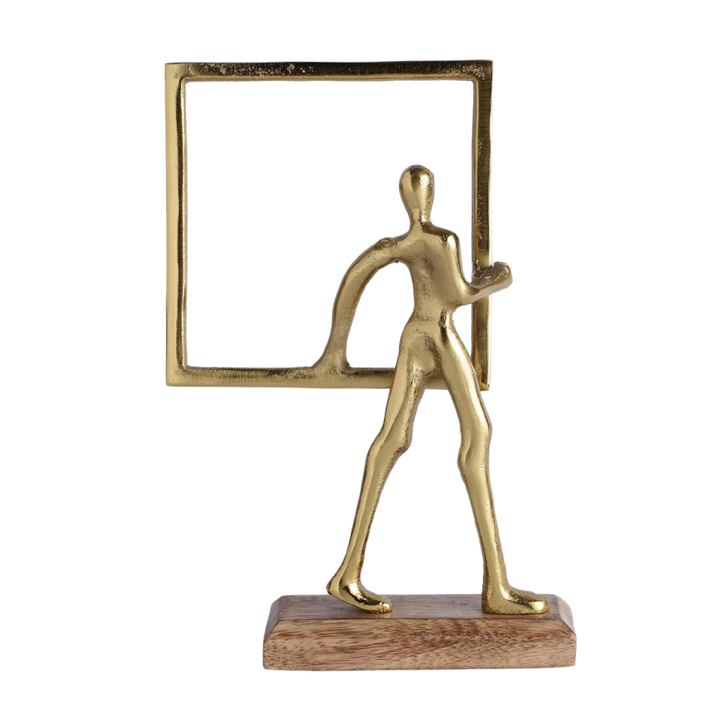 Walking Man Frame Sculpture