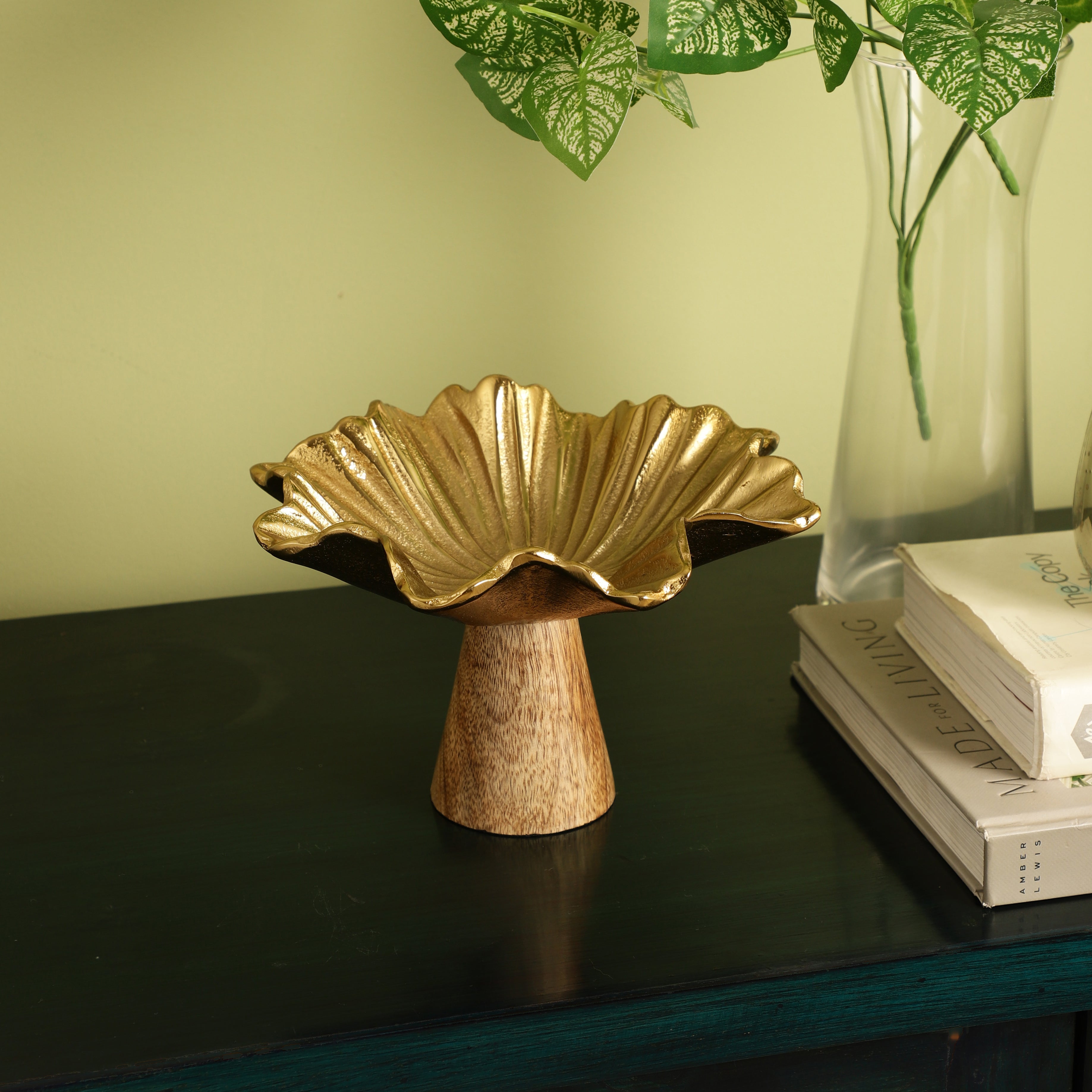 Bowl Wooden Stand Home Décor
