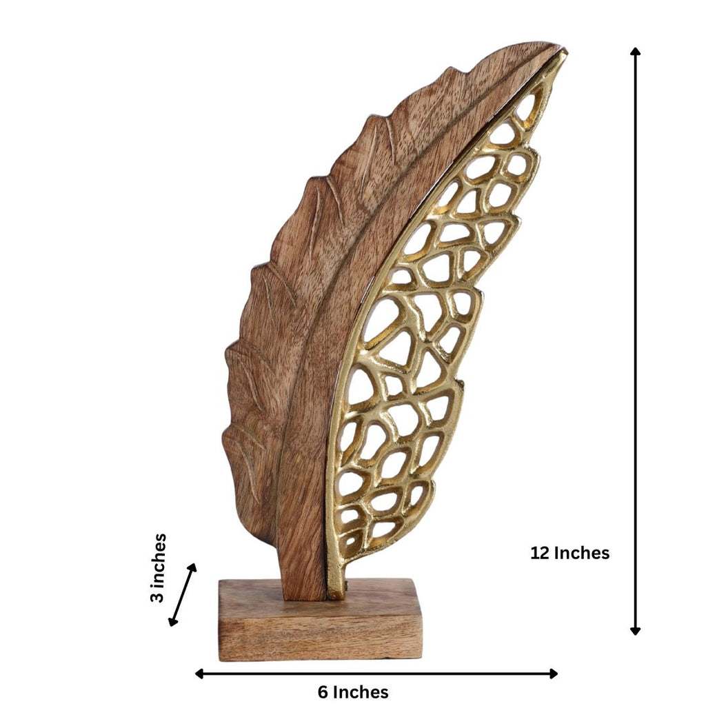 Leaf Tabletop Home Décor Accent