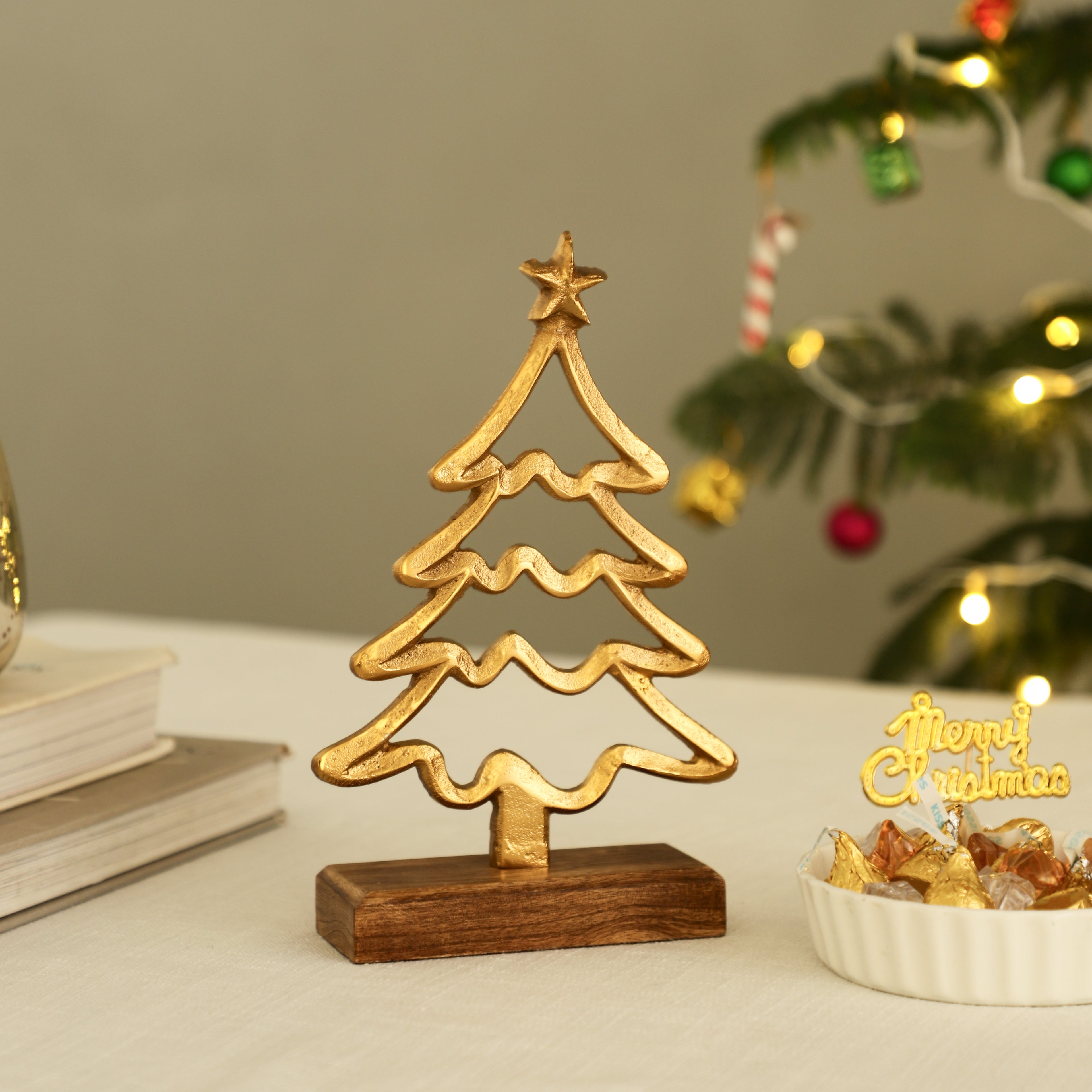 Christmas Tree Of Life Wooden Base