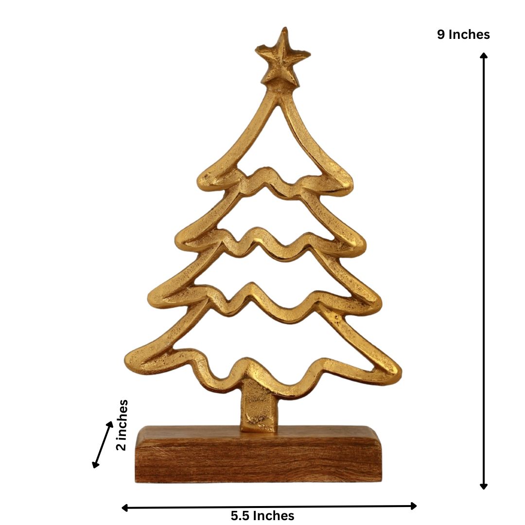 Christmas Tree Of Life Wooden Base