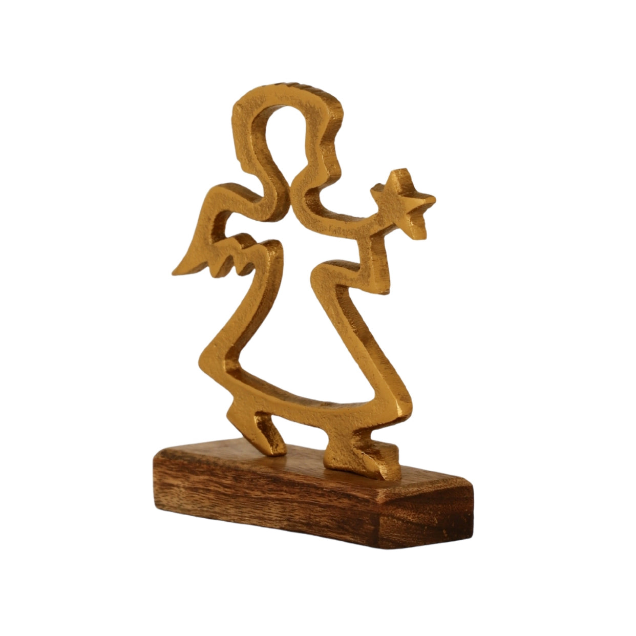 Angel Glow Wooden Base Home Décor