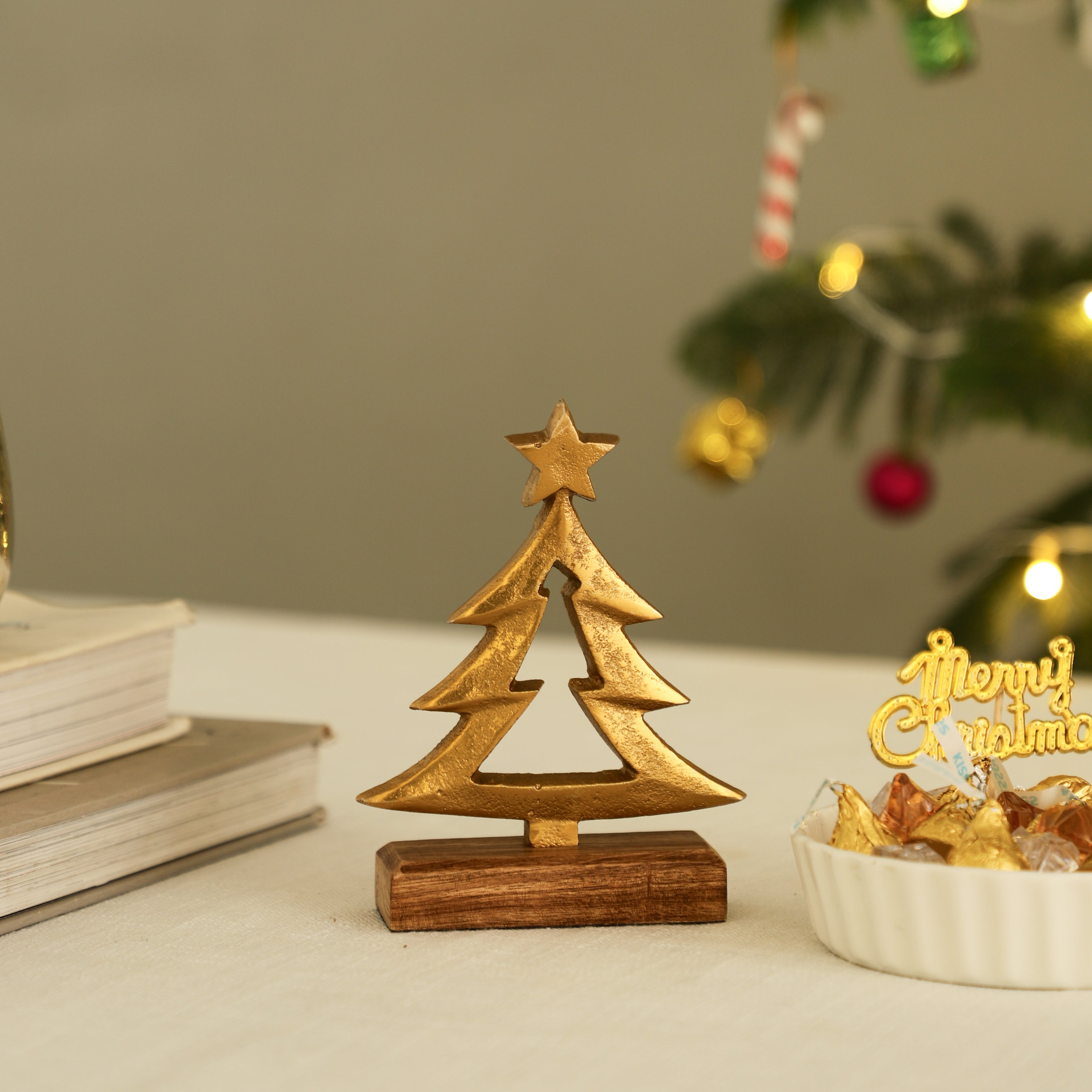 Christmas Tree Of Life Wooden Base