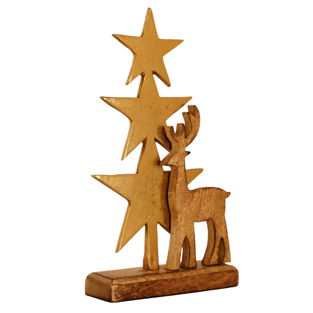 Star Christmas Tree Of Life Reindeer And