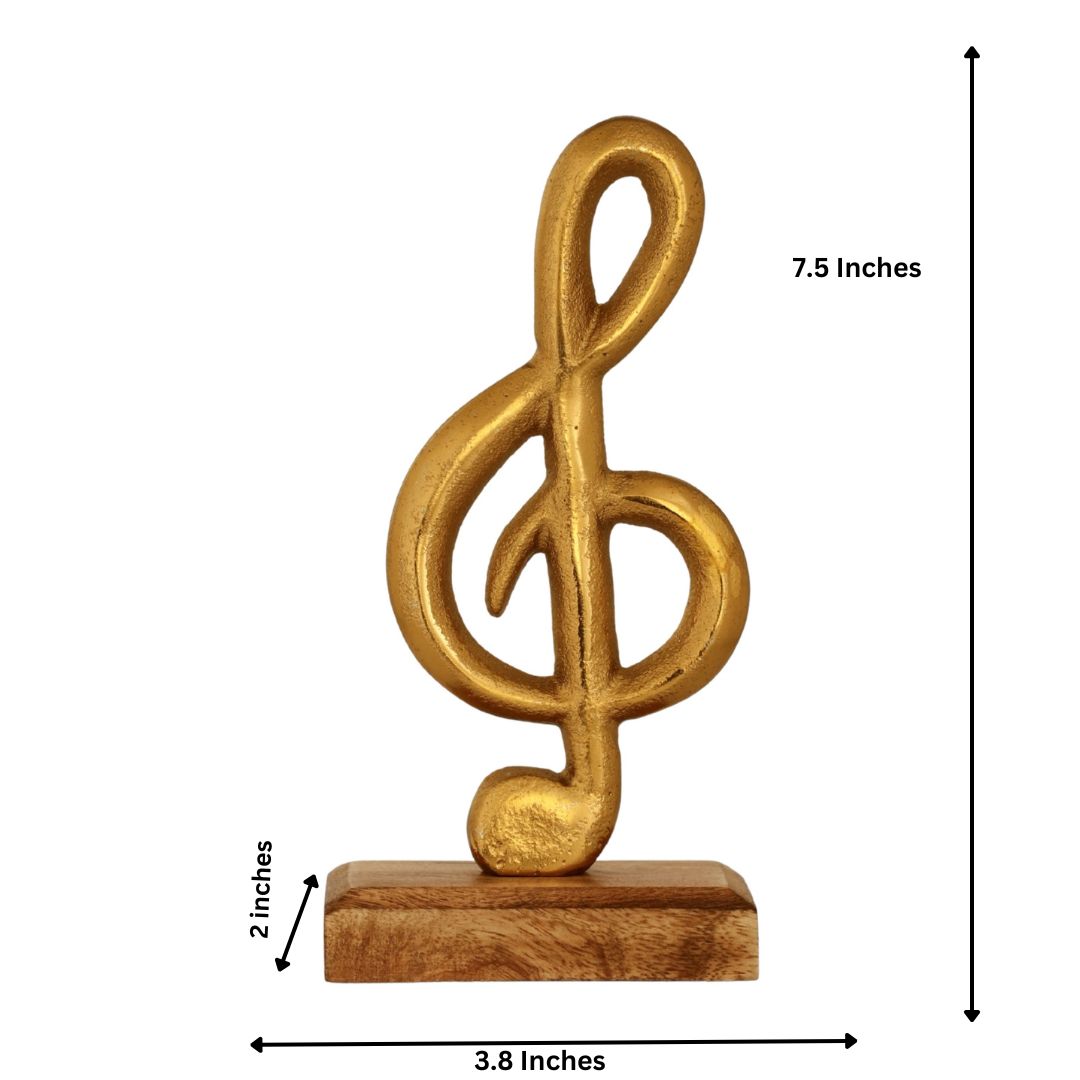 Clef Decor Wooden Base