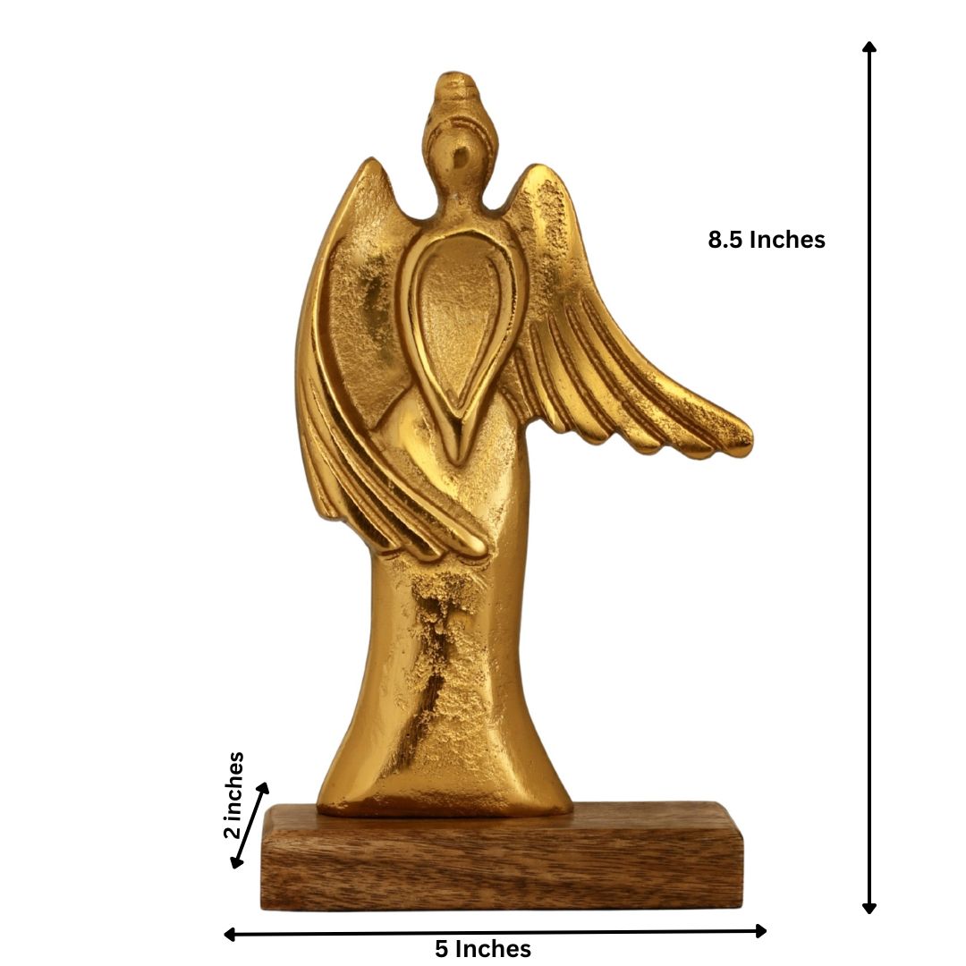 Angel Glow Wings And Wooden Base