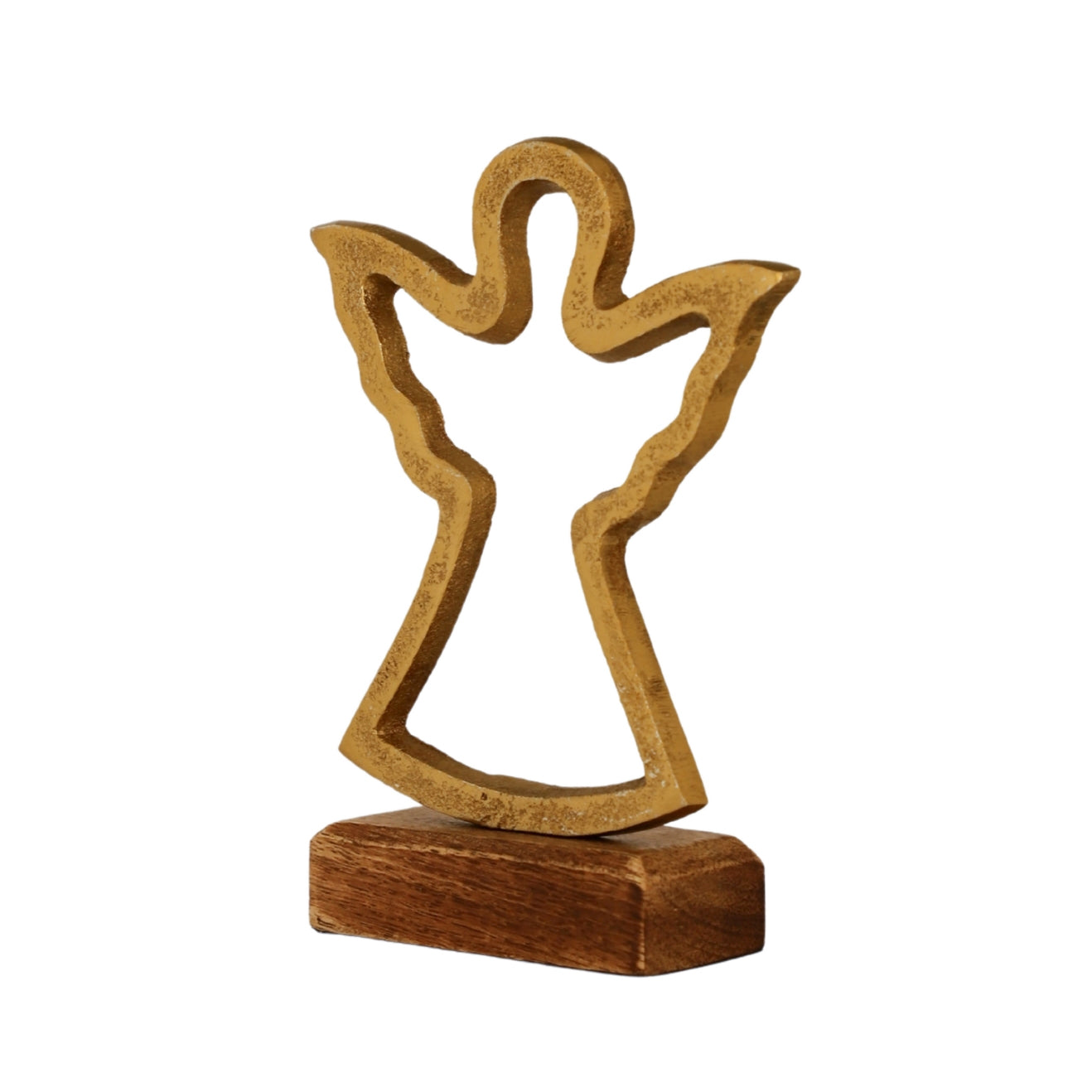 Angel Glow Wooden Base Home Décor