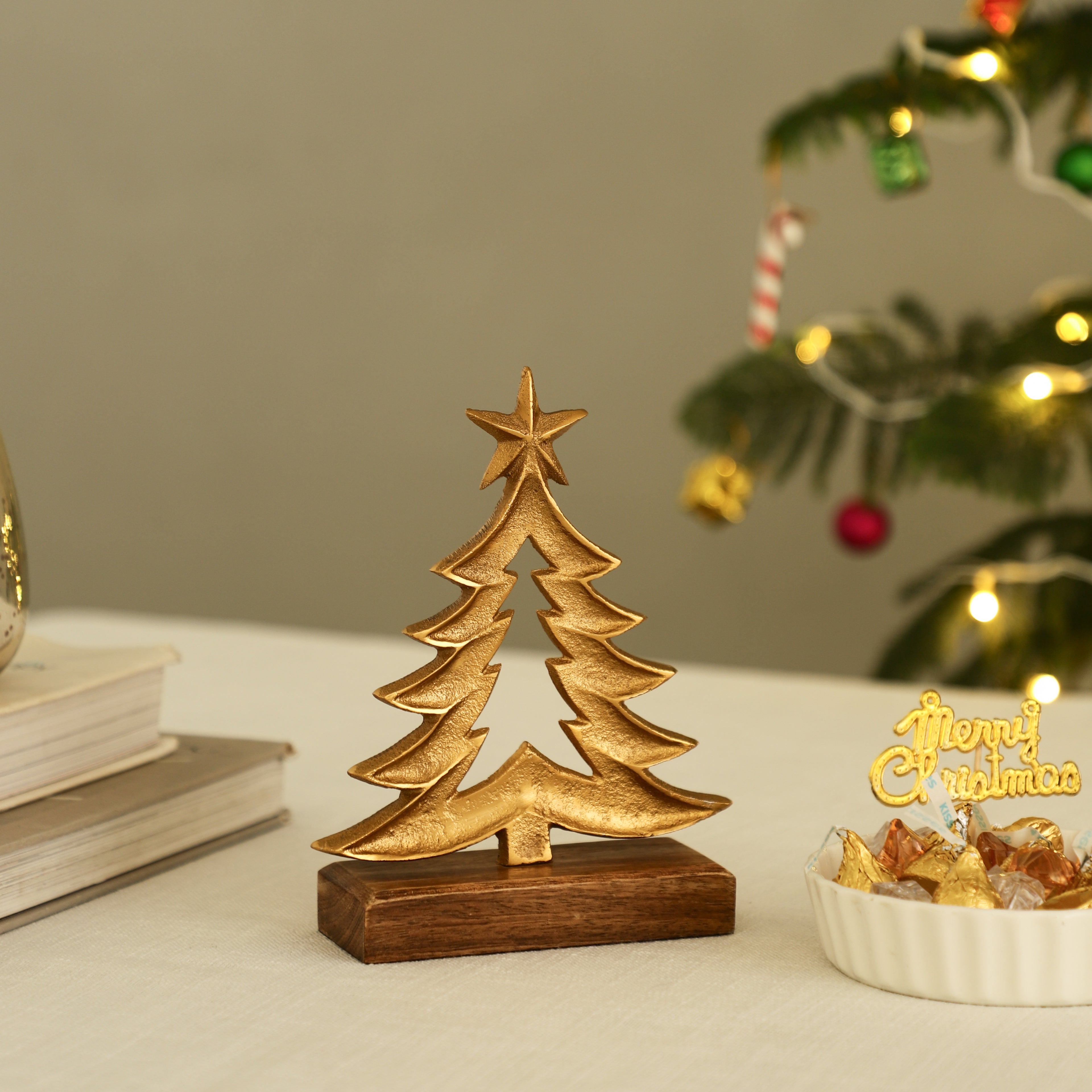 Christmas Tree Of Life Wooden Base