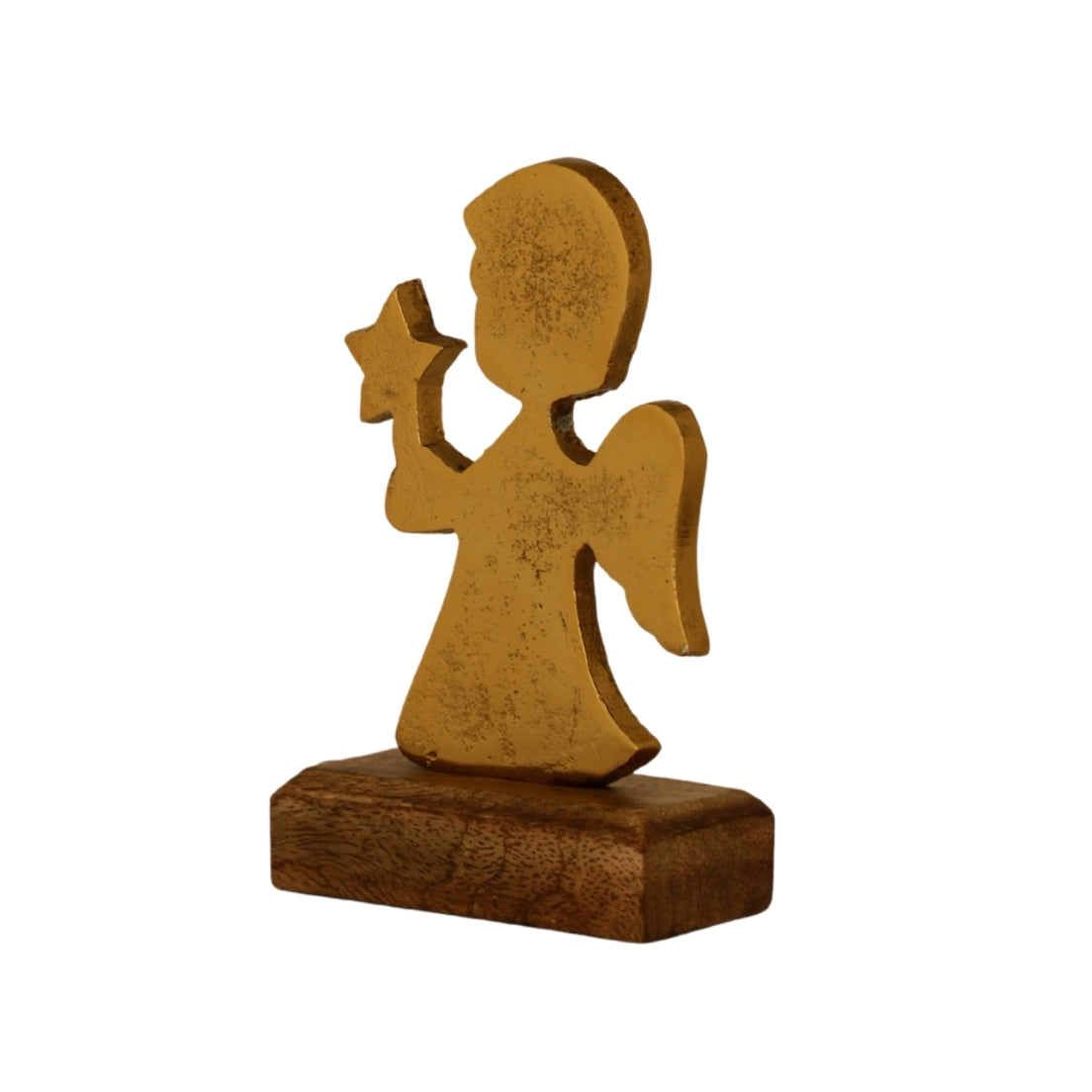 Angel Glow Wooden Base Home Décor