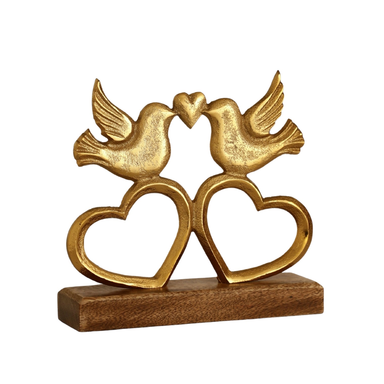 Love Birds Wooden Base