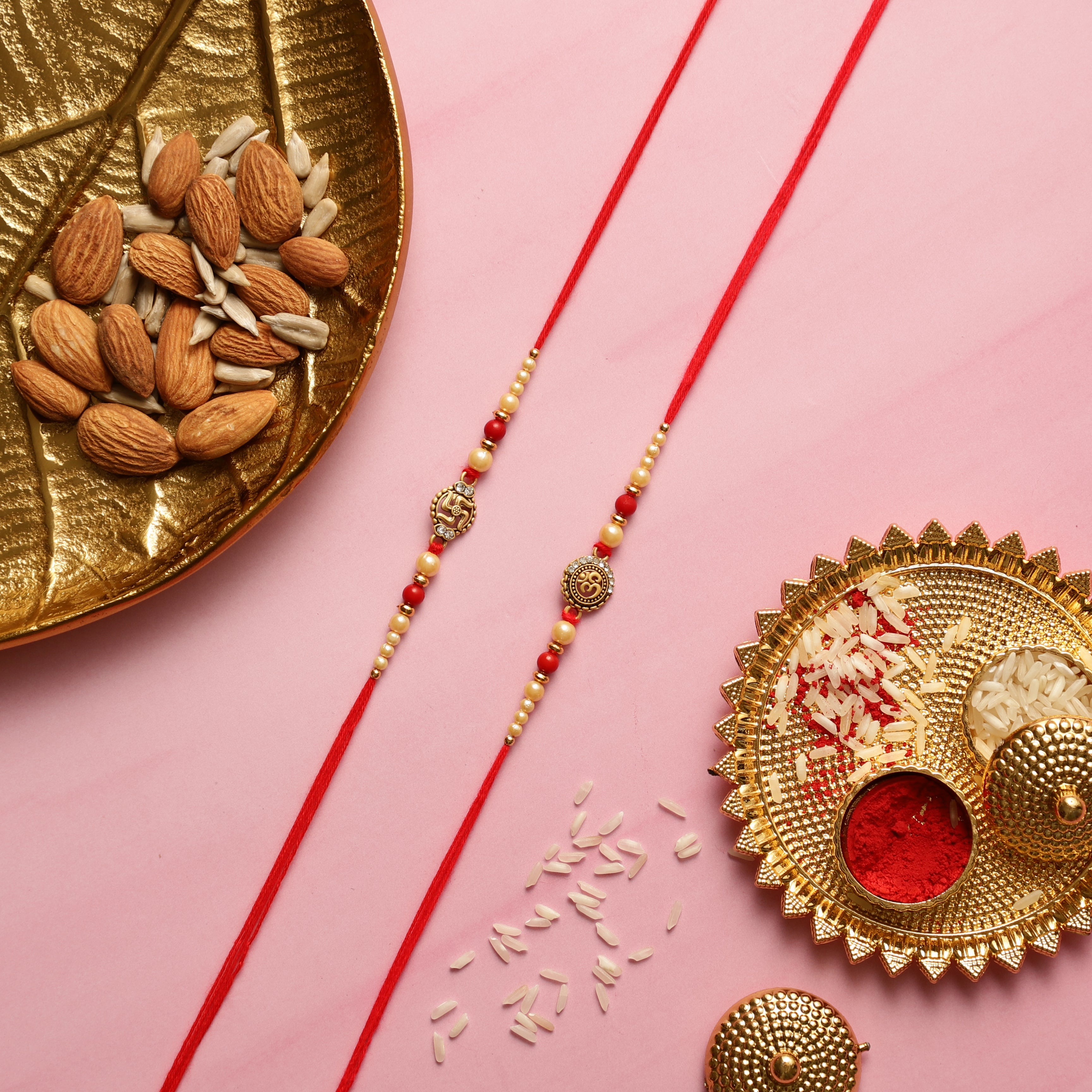 Wise Bonds Rakhi Box with Golden Owl Showpiece