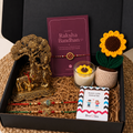 Eternal Grace Krishna and Cow Showpiece Rakhi Gift