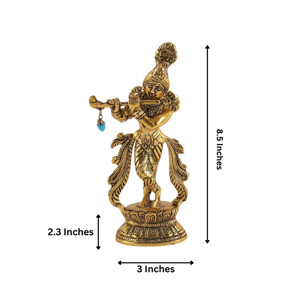 Divine Melody Fluting Krishna Idol Rakhi Hamper