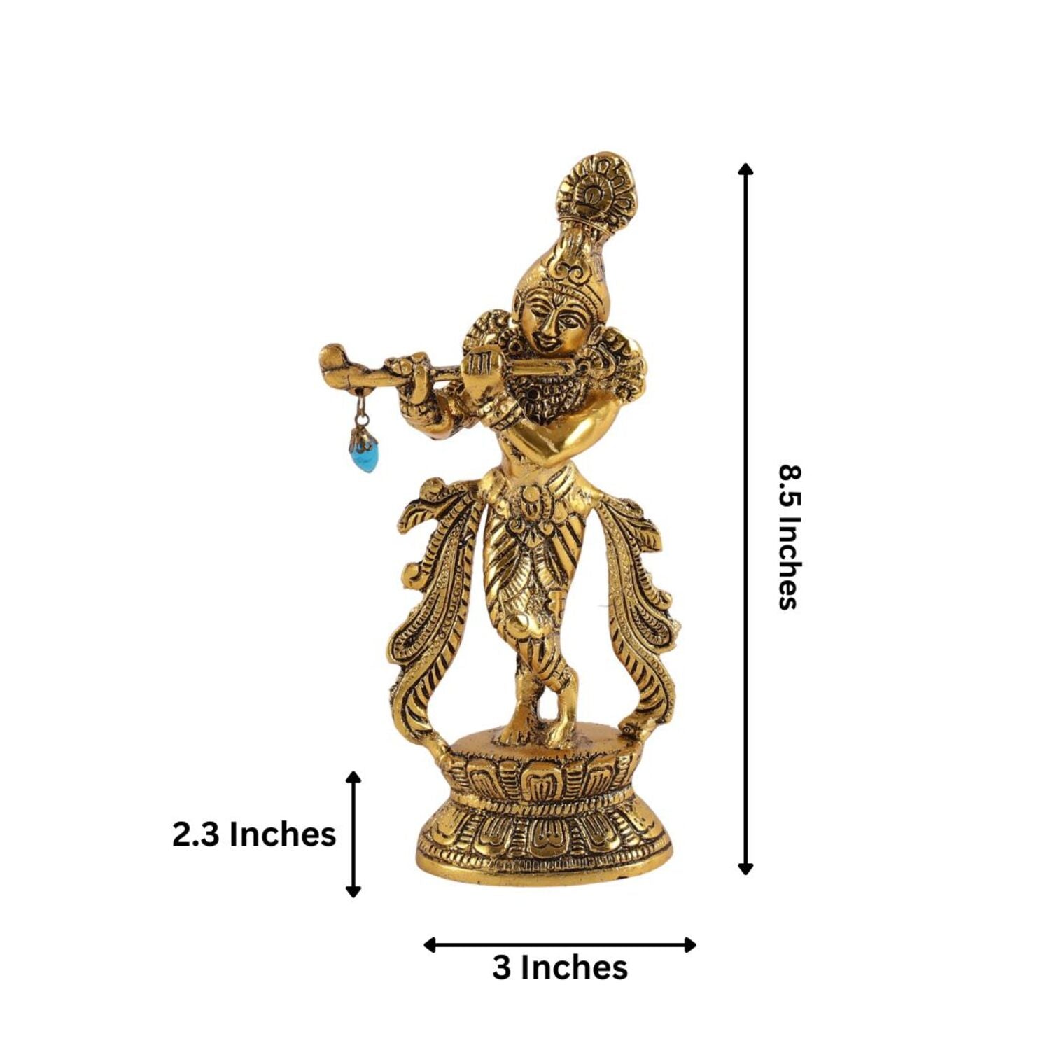 Divine Melody Fluting Krishna Idol Rakhi Hamper