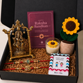 Spiritual Radha Krishna Idol Rakhi Hamper
