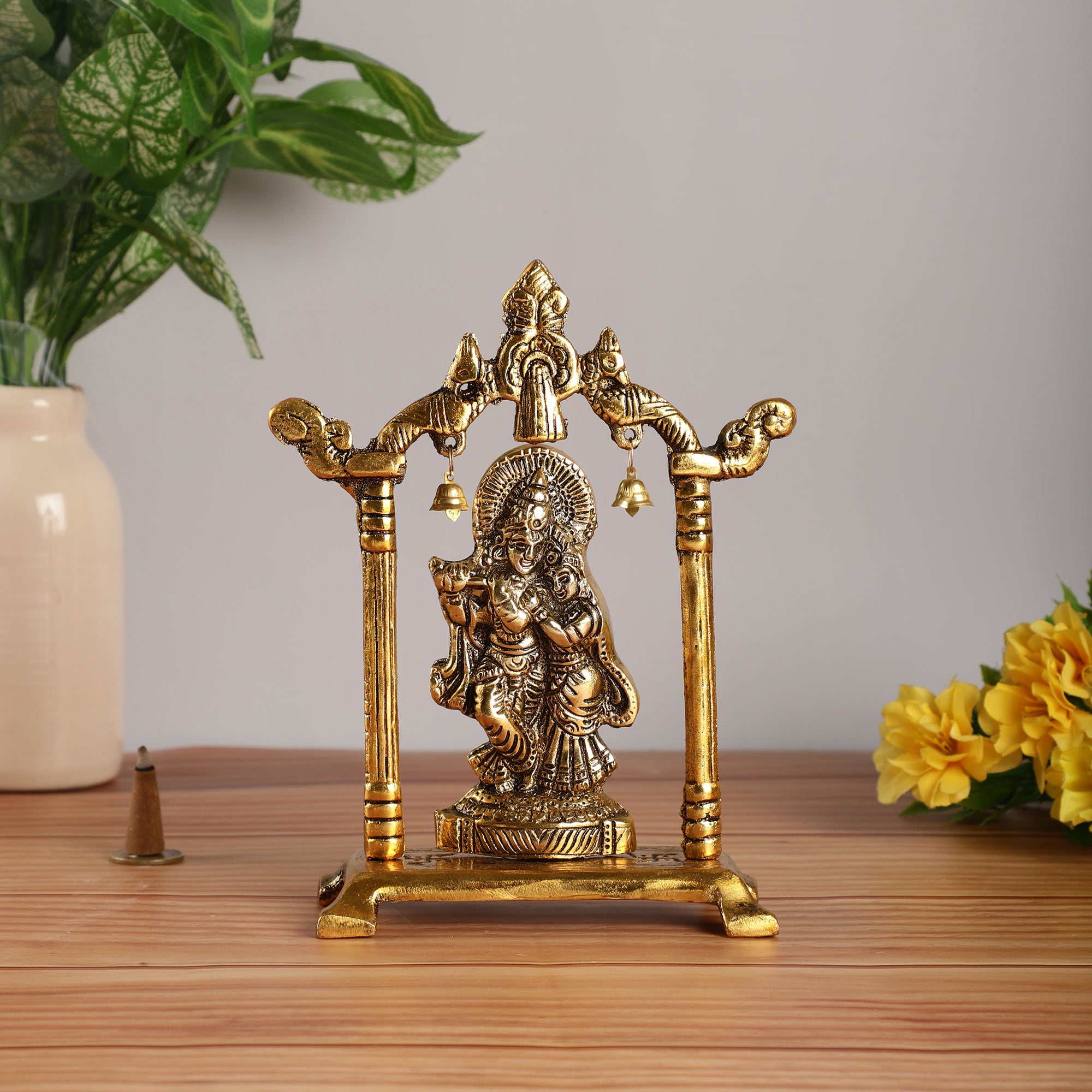 Spiritual Radha Krishna Idol Rakhi Hamper