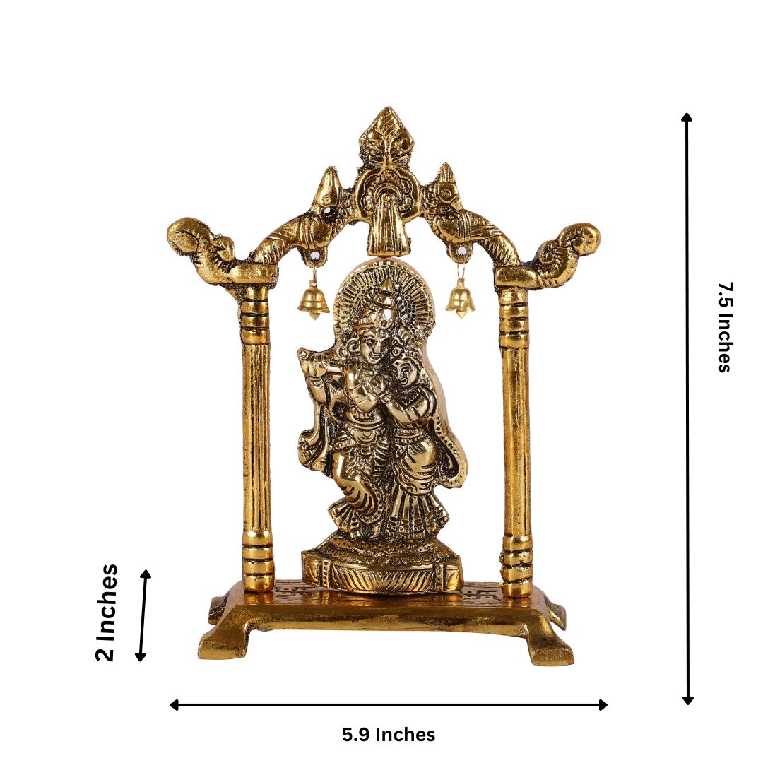 Spiritual Radha Krishna Idol Rakhi Hamper