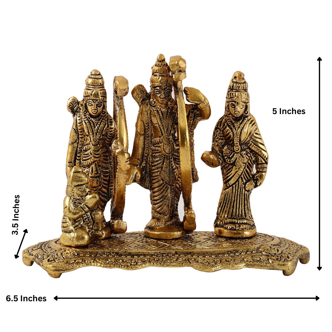 Classic Devotion Golden Ram Darbar Idol Rakhi Hamper
