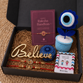 Inspire And Believe Rakhi Gift With Metallic Believe Showpiece